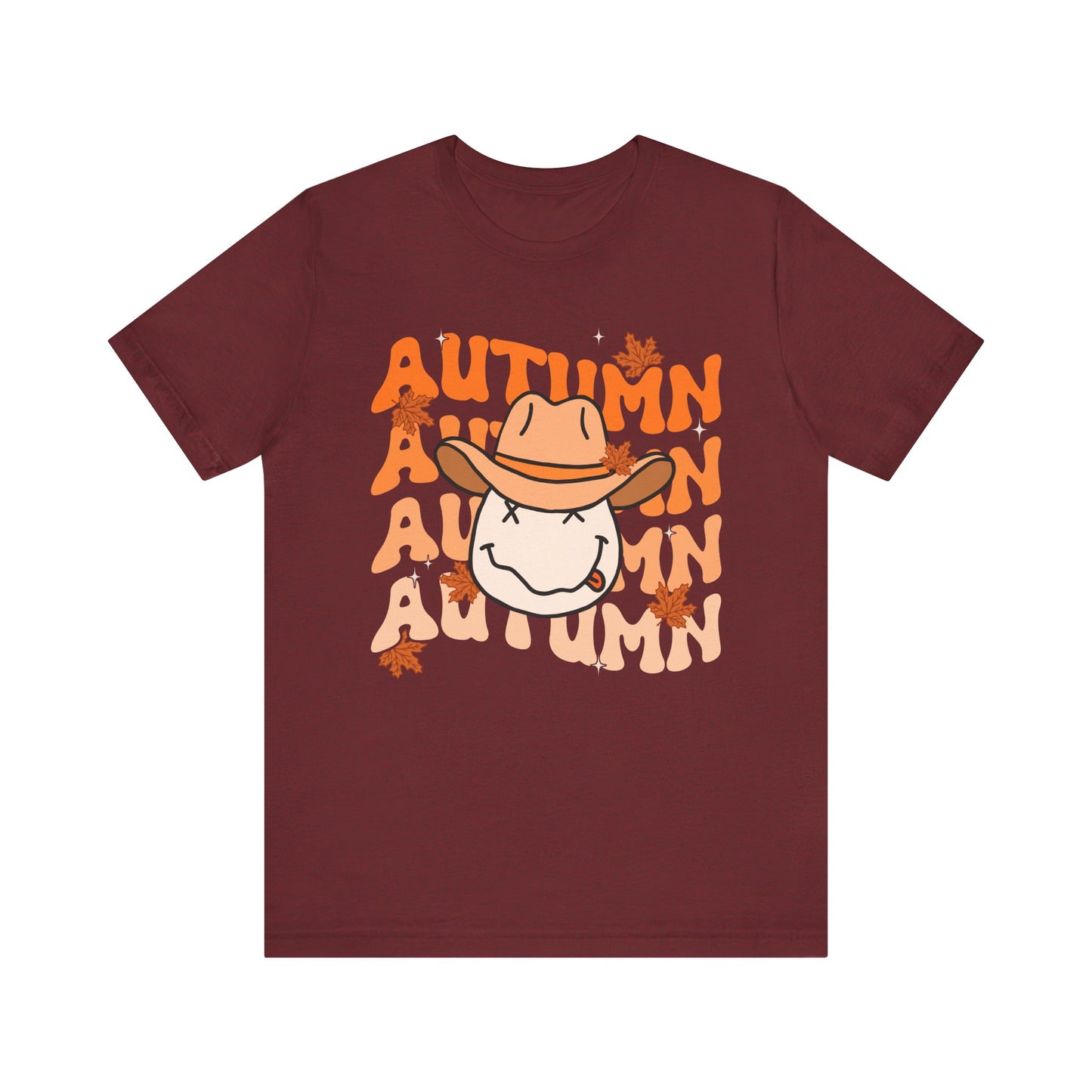 Retro Groovy Fall Shirt – Vintage 70s Smile Face Pumpkin Halloween Tee