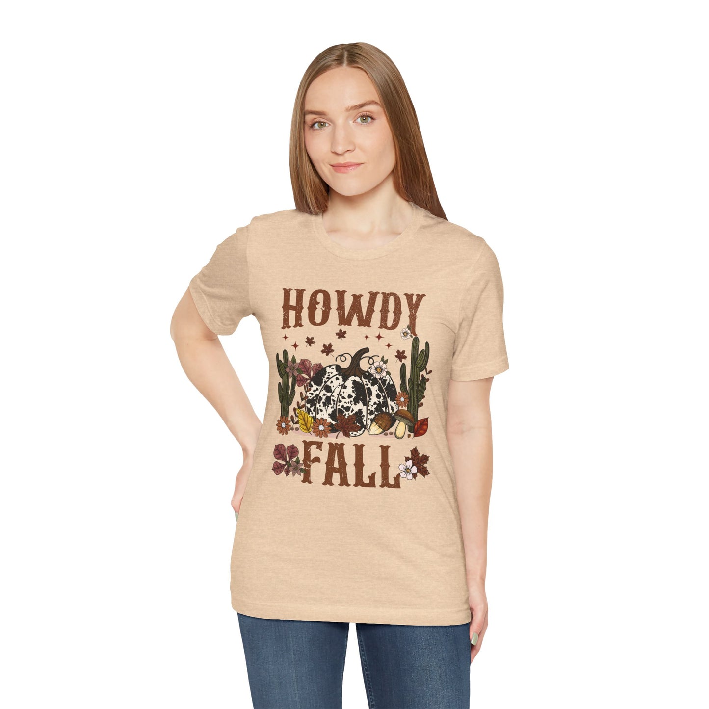 Retro Howdy Fall Shirt – Western Cowboy Pumpkin Country Thanksgiving Tee
