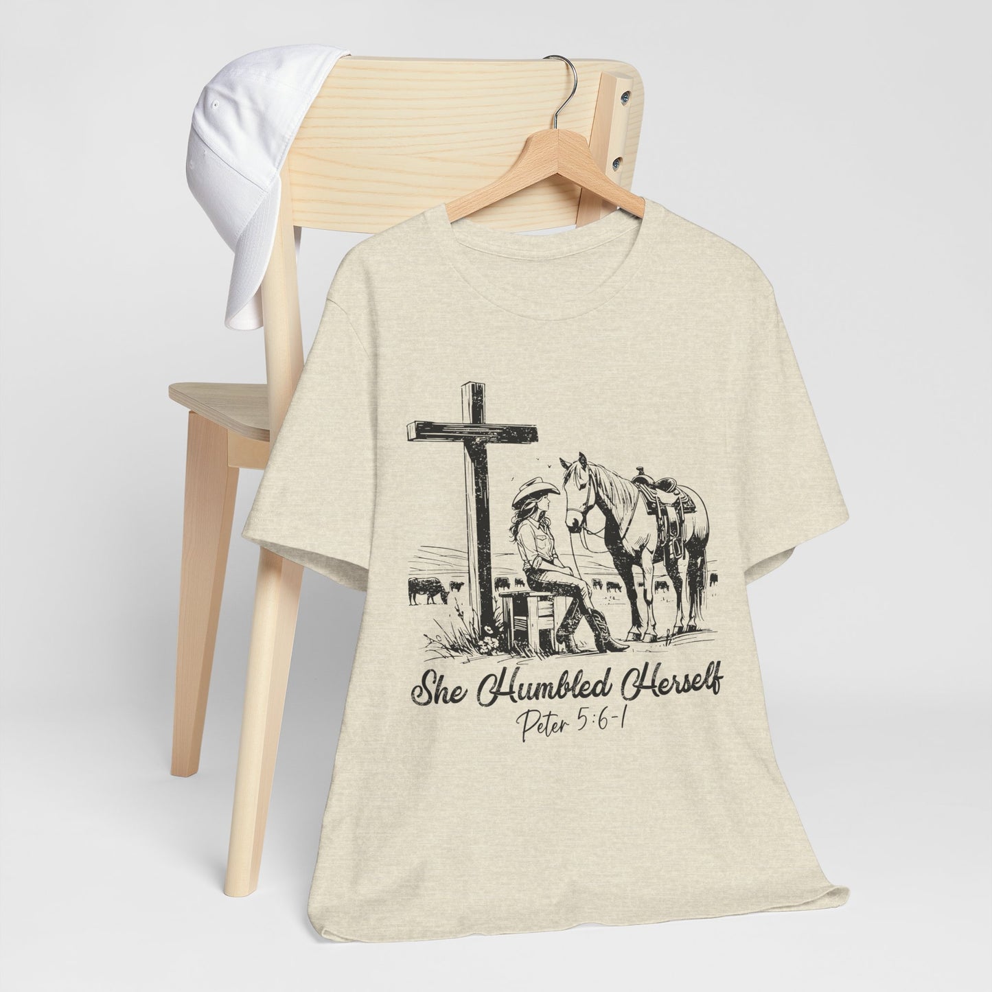 She Humbled Herself Shirt – Christian Faith Western Rodeo Country Tee