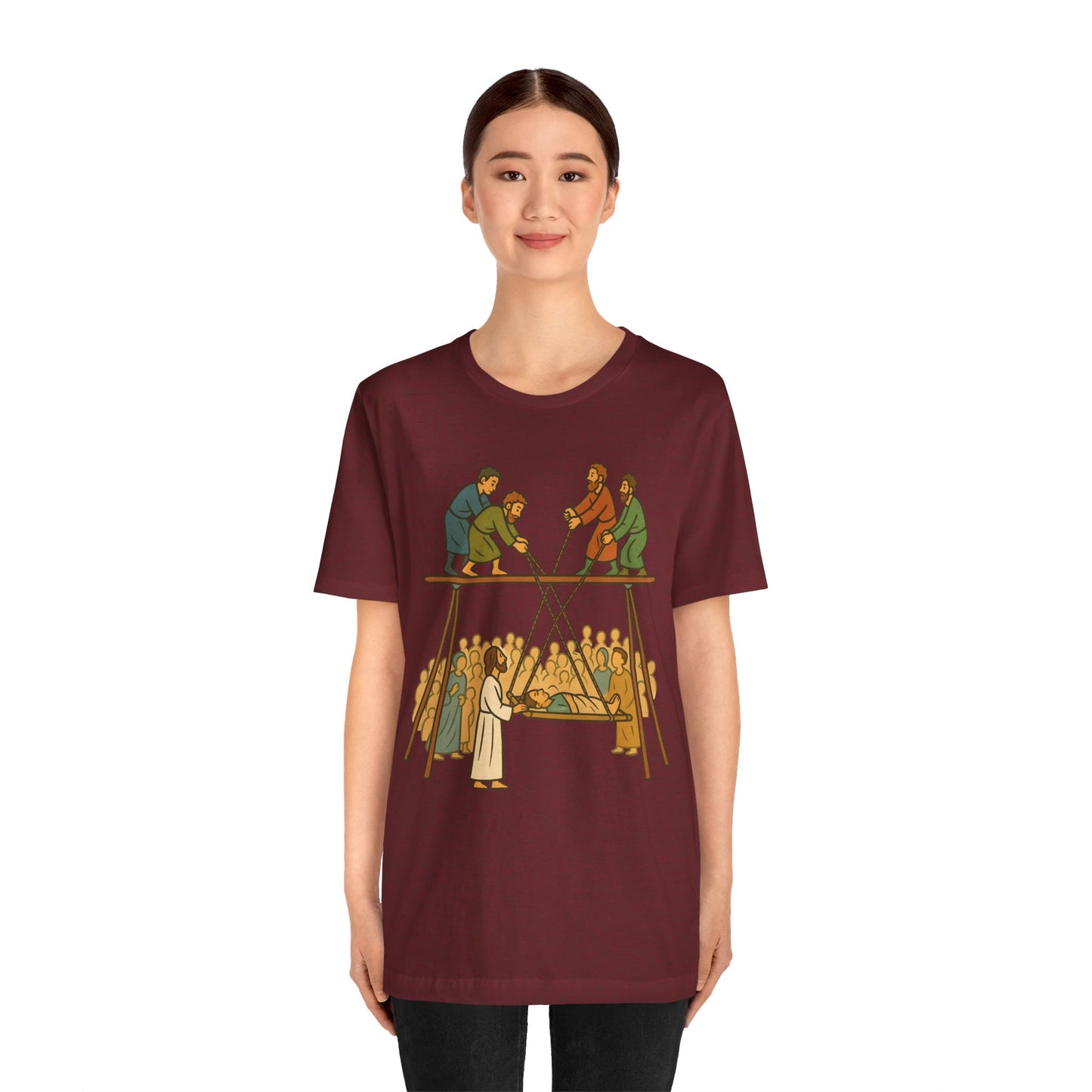 Faith of Four Shirt – Jesus Heals the Paralyzed Man Christian Story Tee