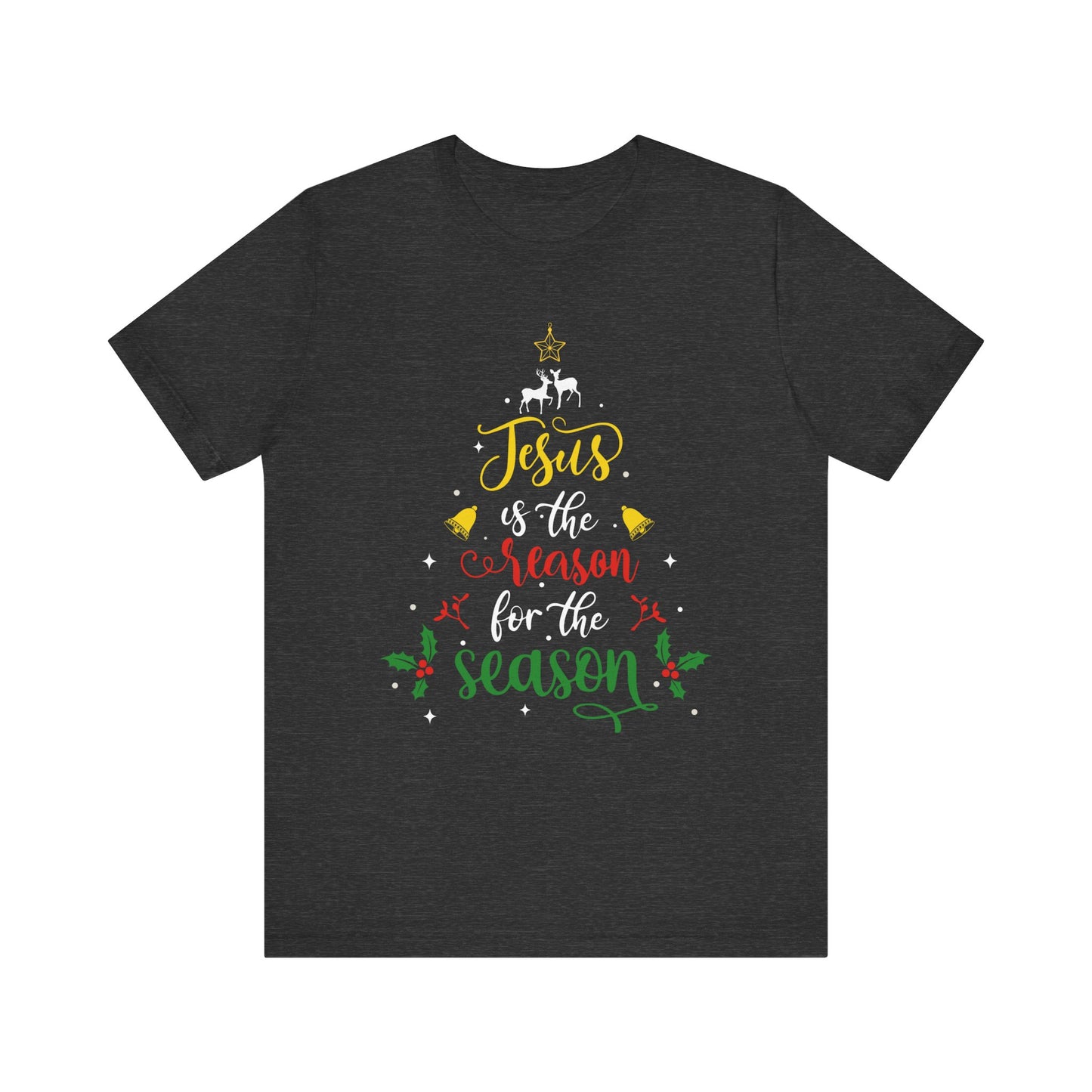 Jesus Is the Reason for the Season Shirt – Christian Christmas Tree Faith Tee
