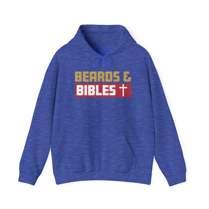 Beards and Bibles Dad Hoodie – Christian Retro Father’s Day Pullover