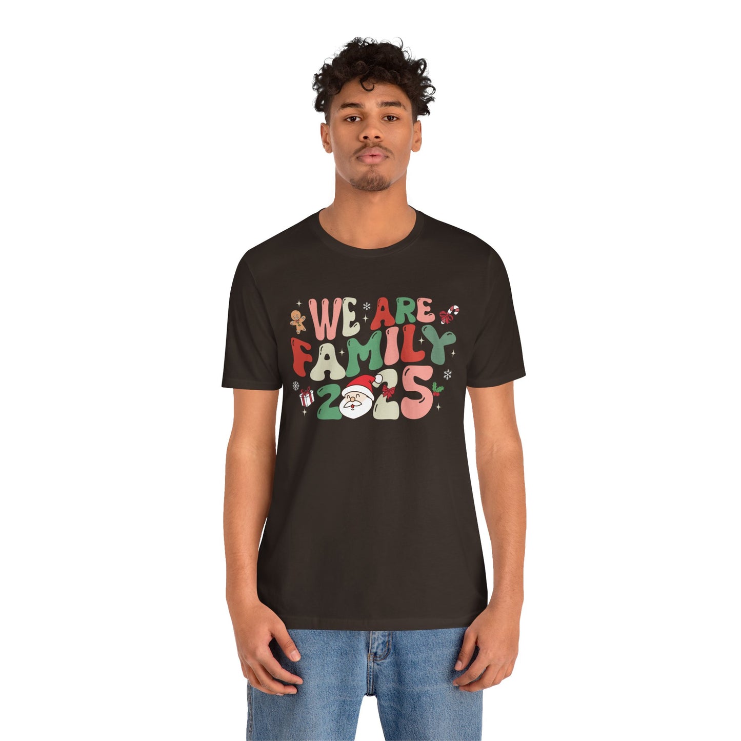 We Are Family 2025 Shirt – Santa & Christmas Tree Matching Family Holiday Tee