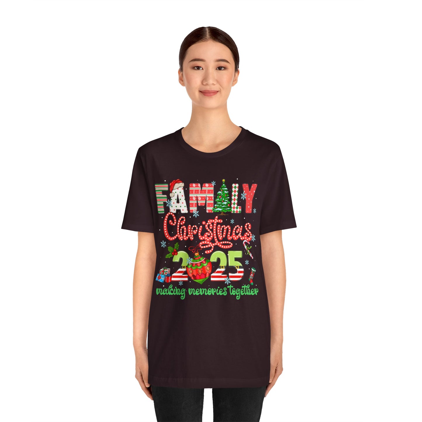 Family Christmas 2025 Matching Shirt – Festive Holiday Lights Ornament Tee