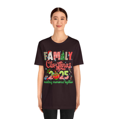 Family Christmas 2025 Matching Shirt – Festive Holiday Lights Ornament Tee