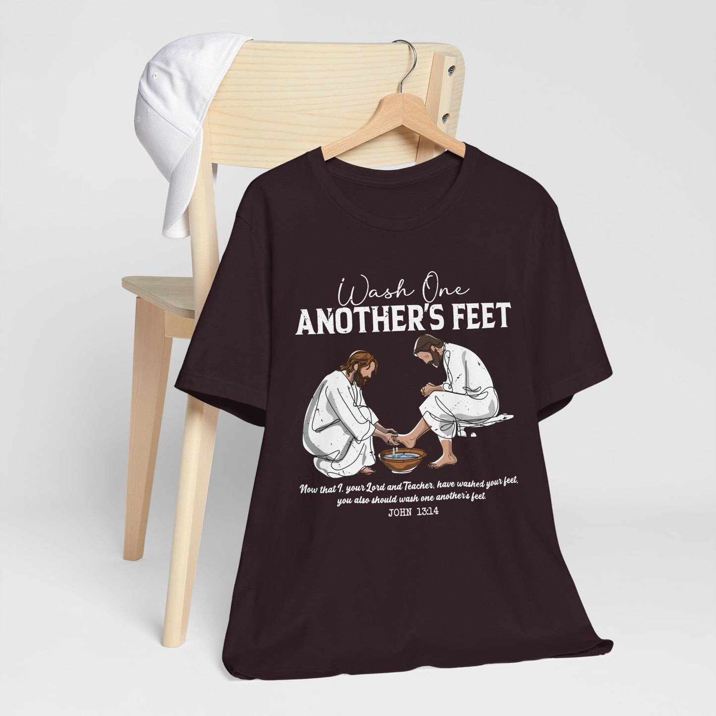 Wash One Another’s Feet Shirt – John 13:14 Christian Servant Heart Tee