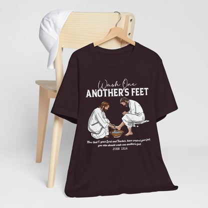Wash One Another’s Feet Shirt – John 13:14 Christian Servant Heart Tee