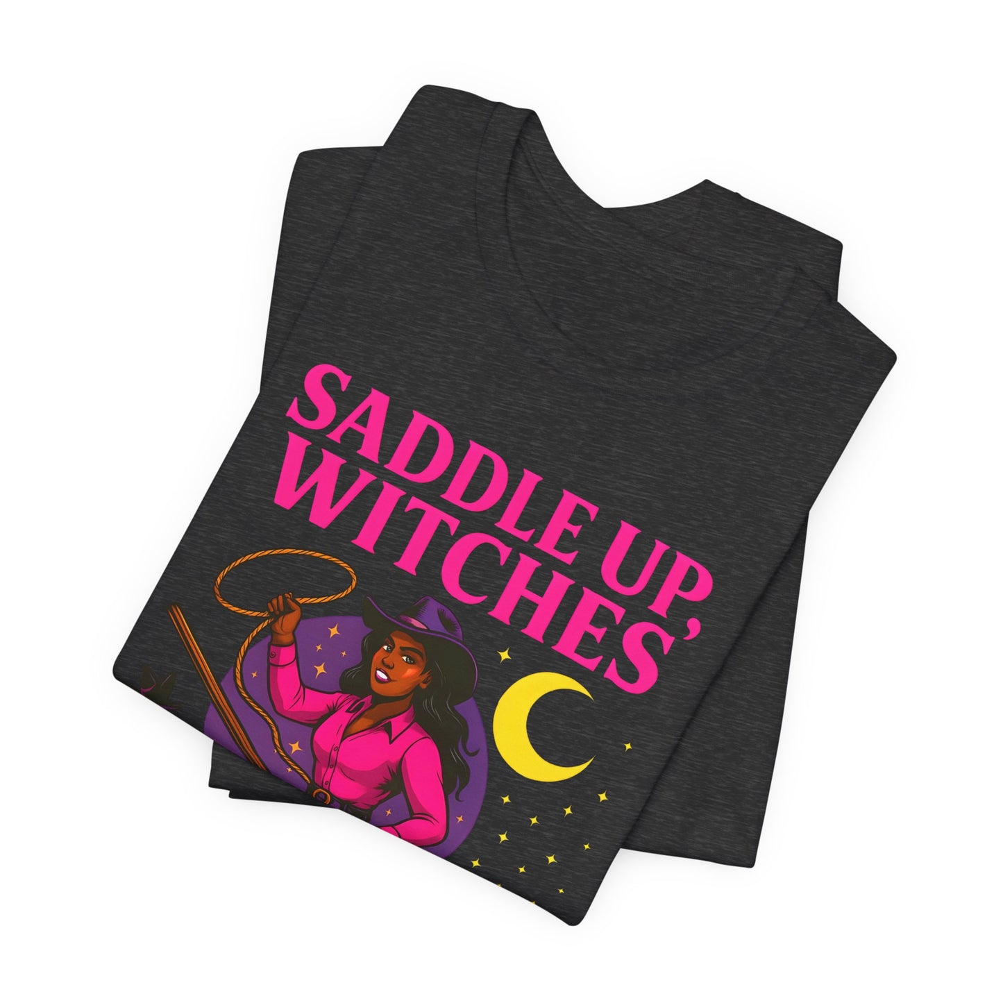 Saddle Up Witches Shirt – Black Cowgirl Western Halloween Tee
