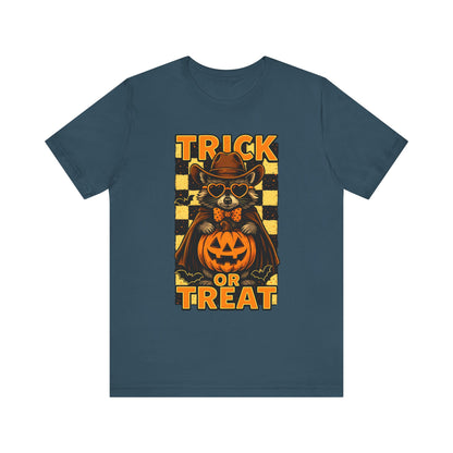 Trick or Treat Cowboy Raccoon Shirt – Cute Western Pumpkin Halloween Tee
