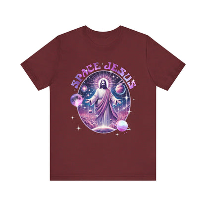Space Jesus Galaxy Shirt – Cosmic Christian Planet Faith Graphic Unisex Tee