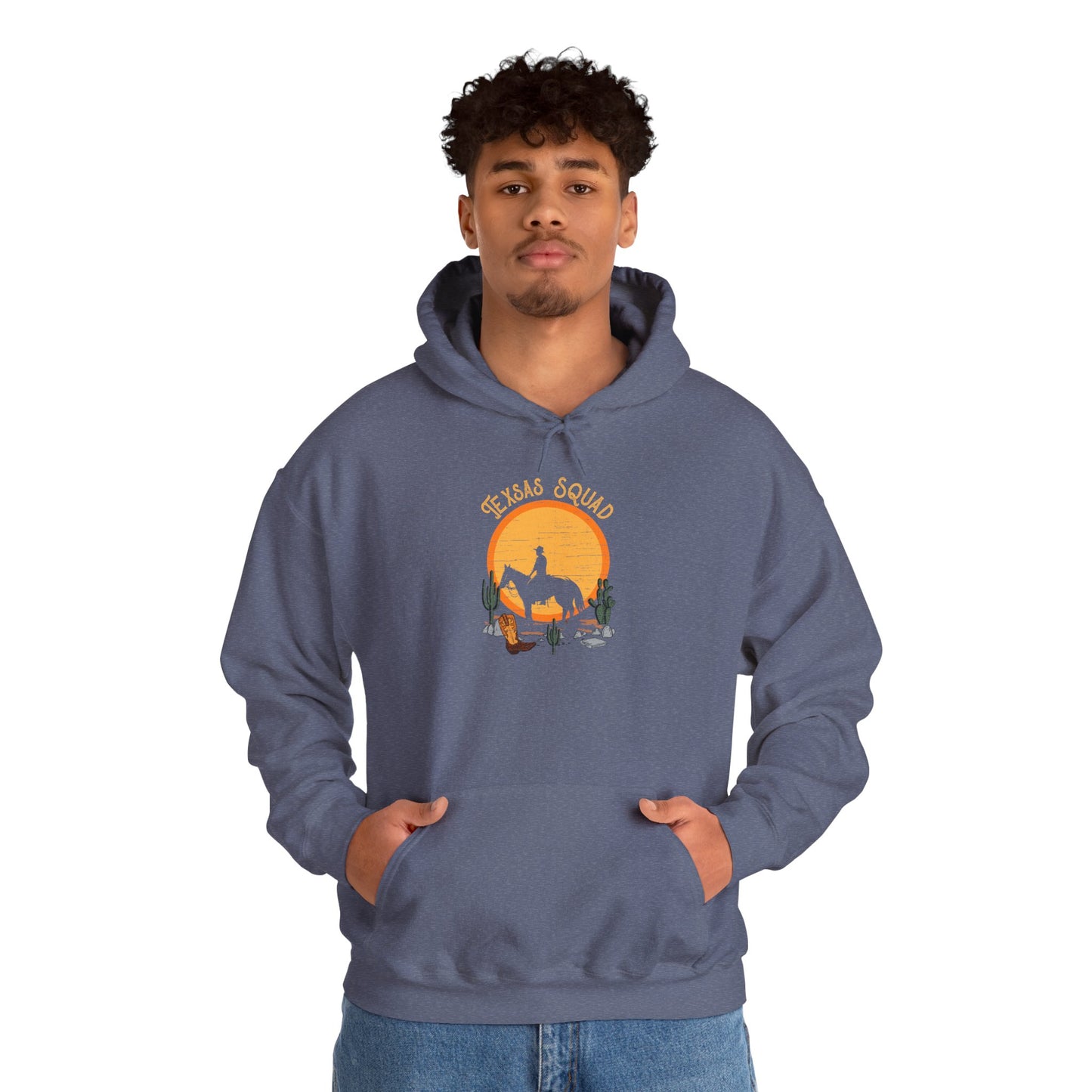 Texas Squad Cowboy Hoodie – Riding Horse Howdy Western Rodeo Pullover