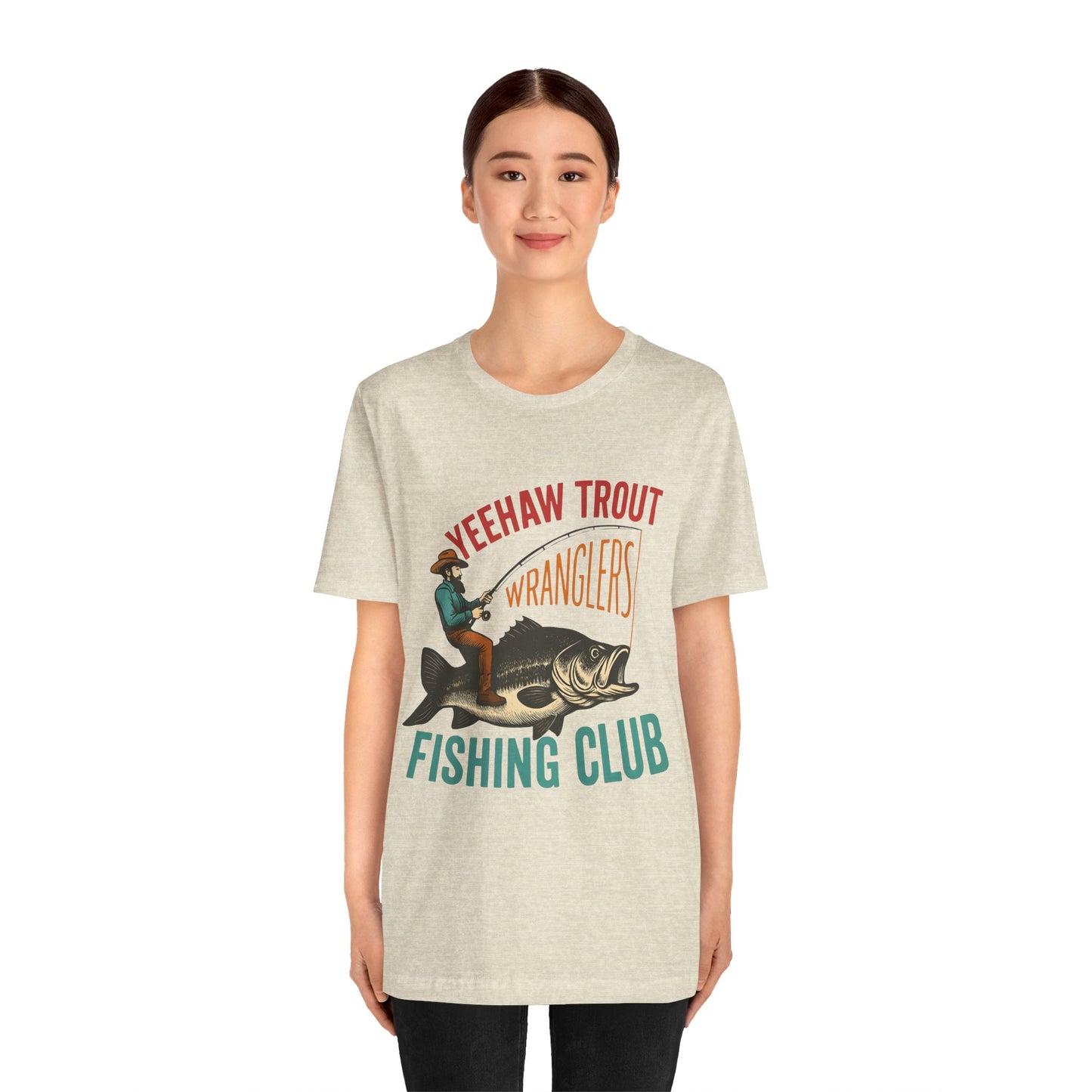 Yeehaw Trout Wranglers Shirt – Funny Cowboy Fishing Club Western Tee