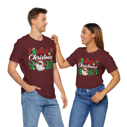 Family Christmas 2025 Shirt – Black Santa Afrocentric Matching Holiday Tee