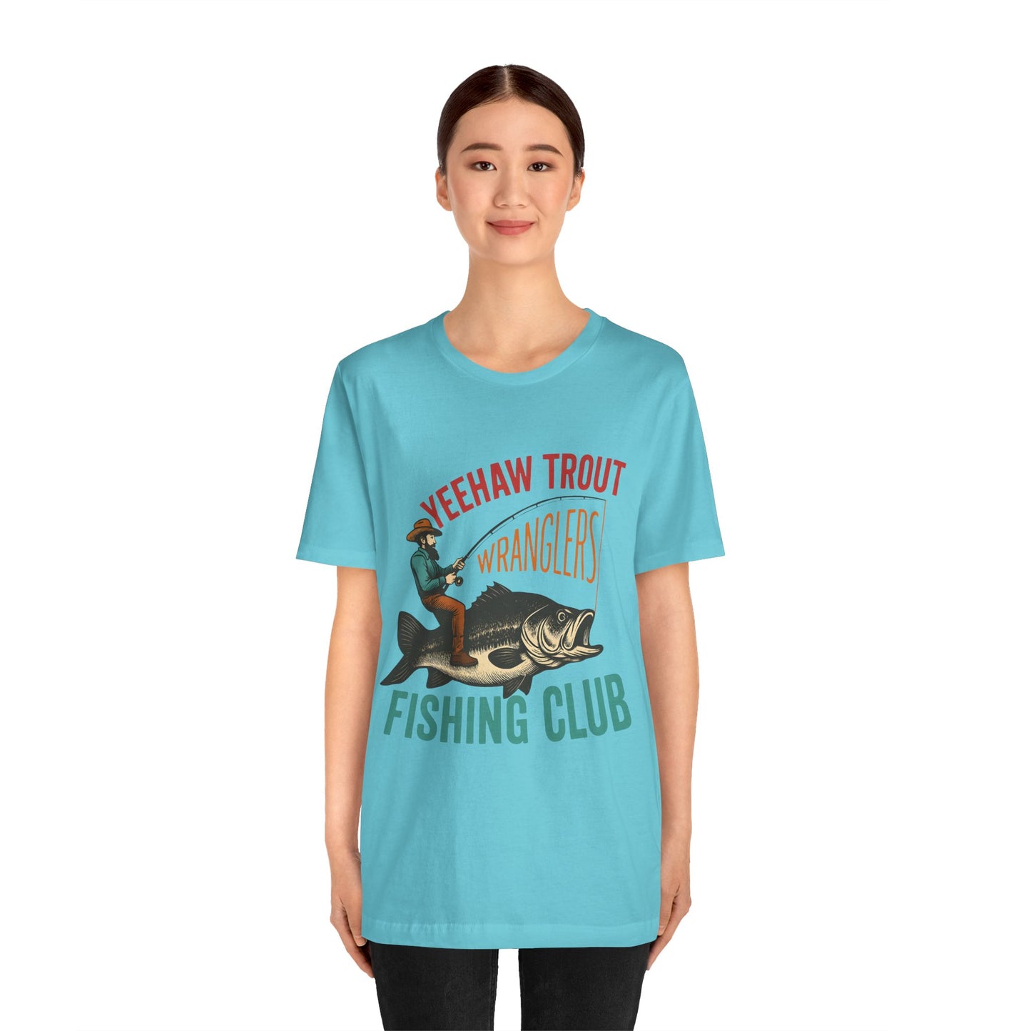 Yeehaw Trout Wranglers Shirt – Funny Cowboy Fishing Club Western Tee