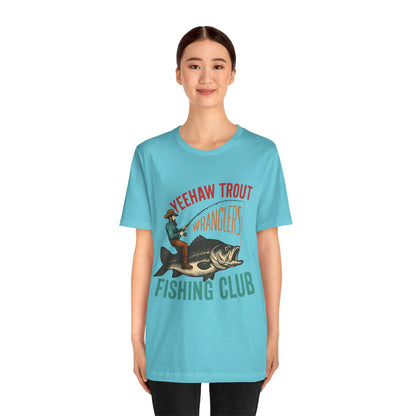 Yeehaw Trout Wranglers Shirt – Funny Cowboy Fishing Club Western Tee