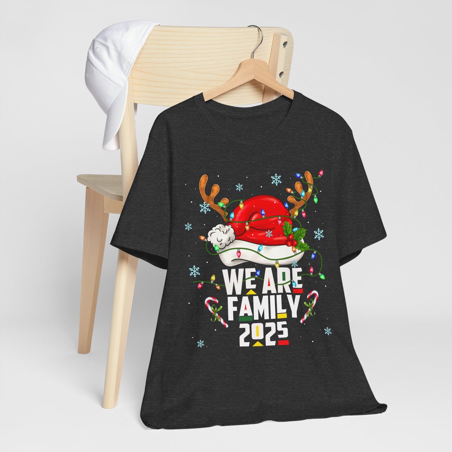 We Are Family 2025 Shirt – Afro Christmas Tree & Santa Matching Black Family Tee