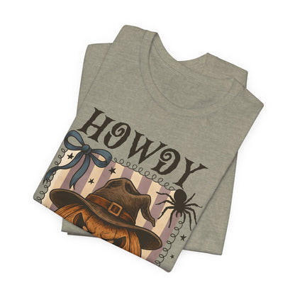 Howdy Halloween Shirt – Cute Coquette Pumpkin Western Fall Tee