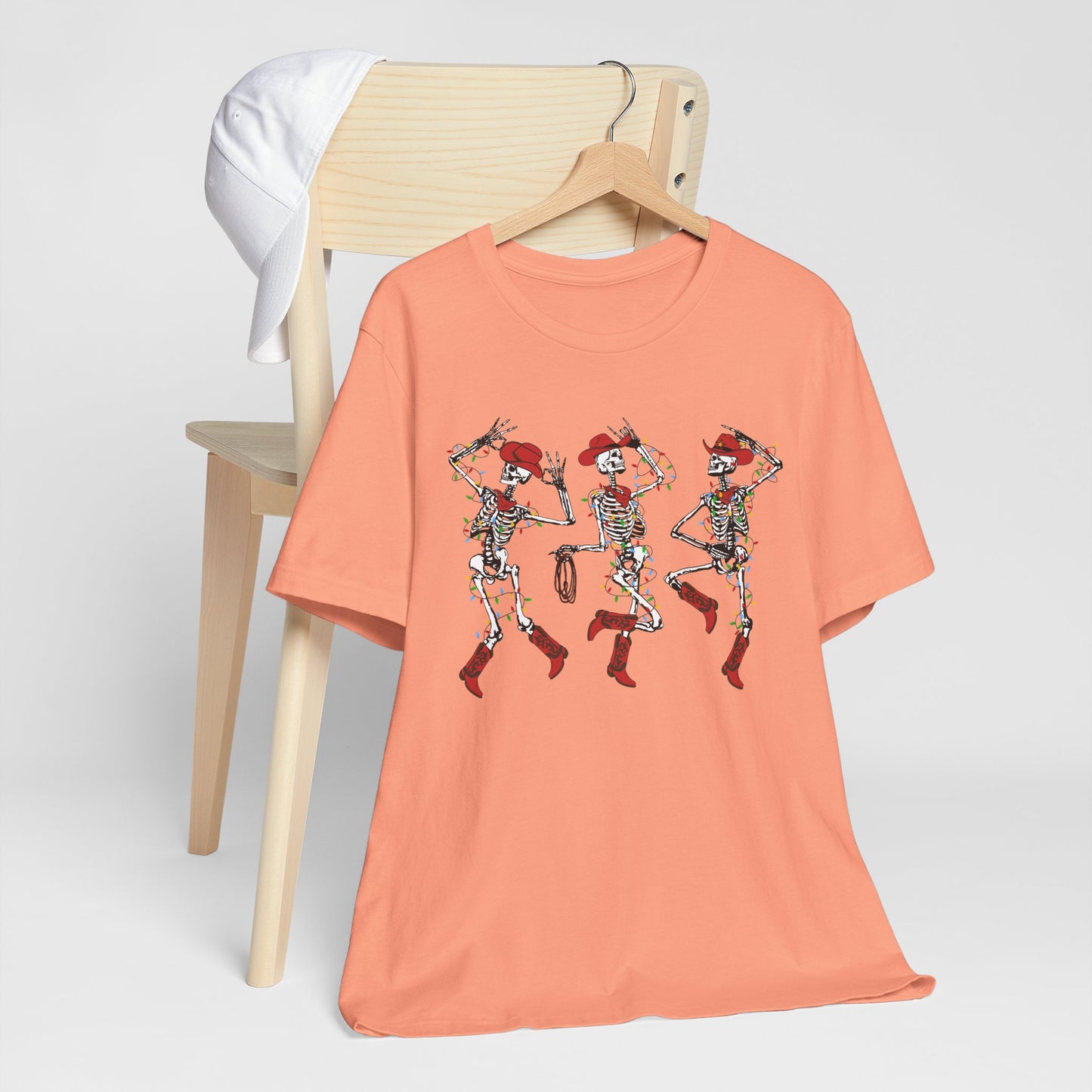 Spooky Christmas Skeleton Shirt – Funny Dancing Cowboy Western Holiday Tee