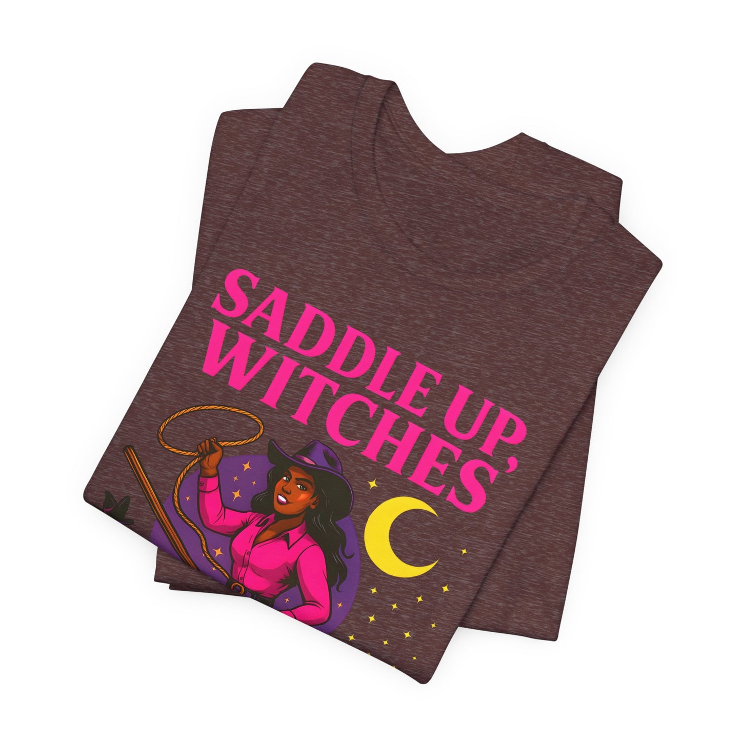 Saddle Up Witches Shirt – Black Cowgirl Western Halloween Tee