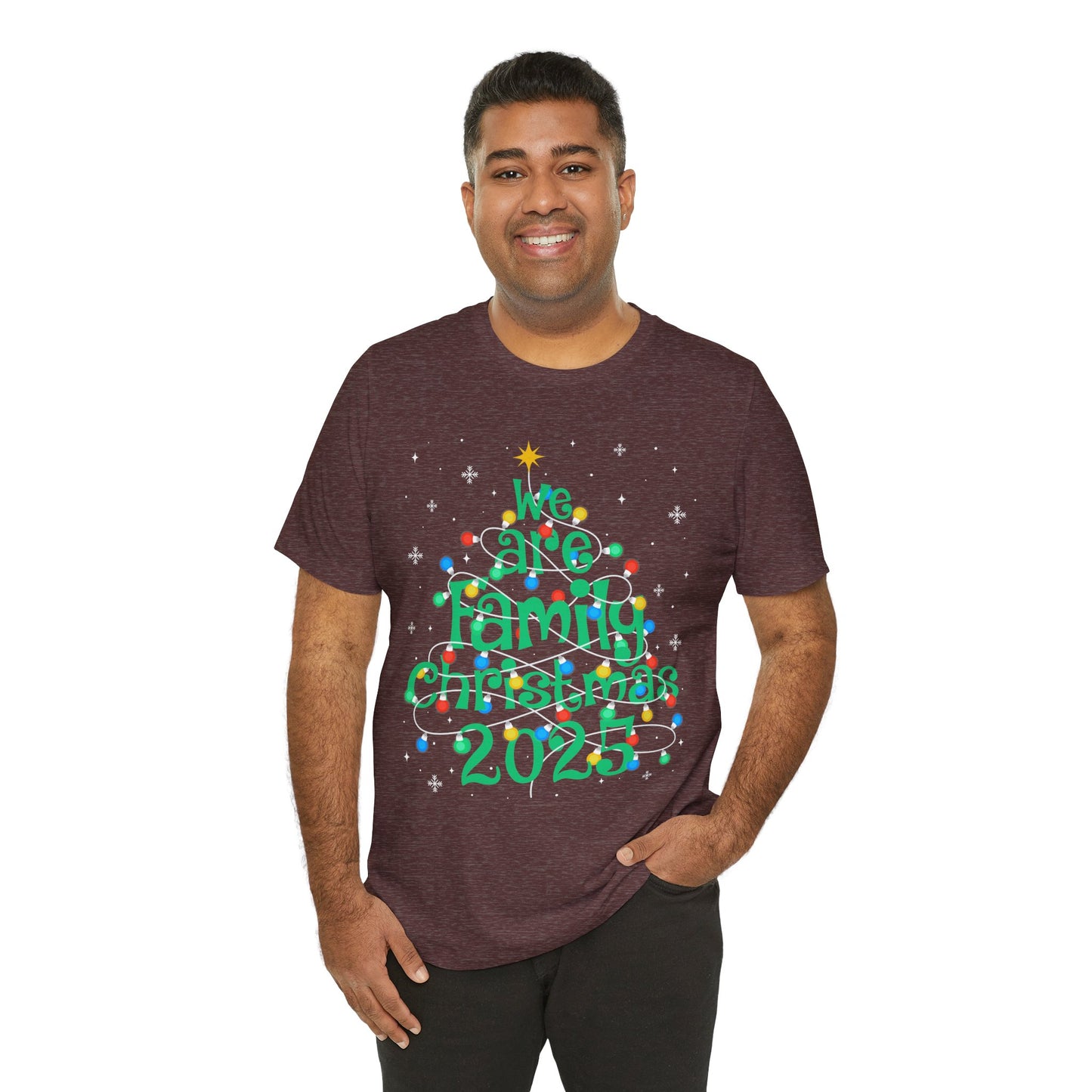 We Are Family Christmas 2025 Shirt – Matching Holiday Tree Lights Reunion Tee