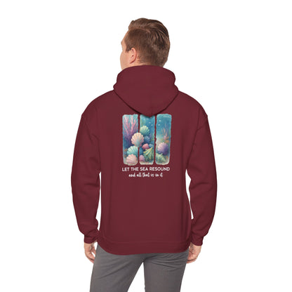 Let the Sea Resound Hoodie – Christian Ocean Bible Verse Summer Pullover