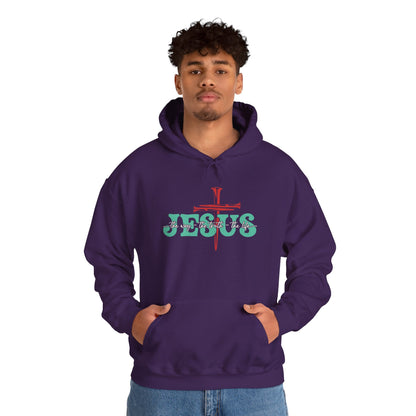 The Way Truth Life Christ Jesus Cross Nails Christian Bible Hoodie