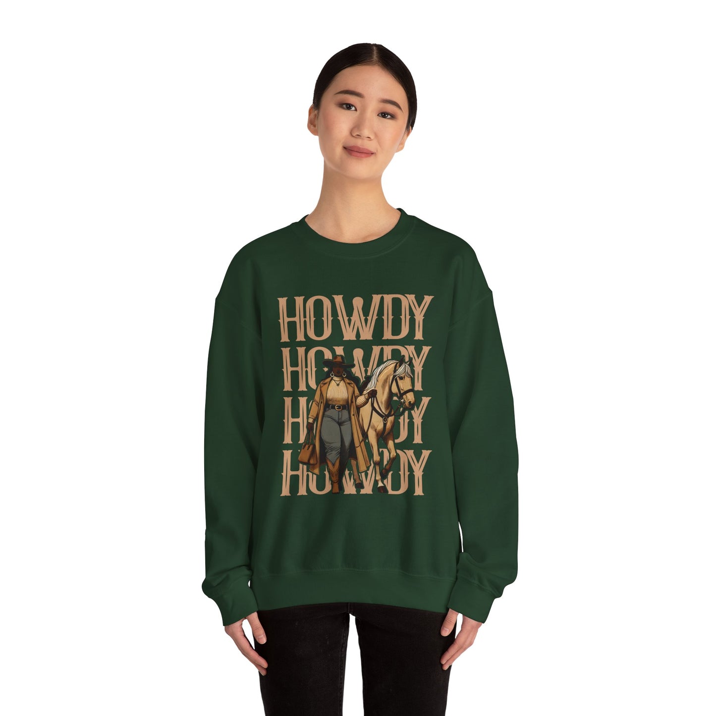 Howdy Black Cowgirl Sweatshirt – Country Western Rodeo Melanin Texas Pullover