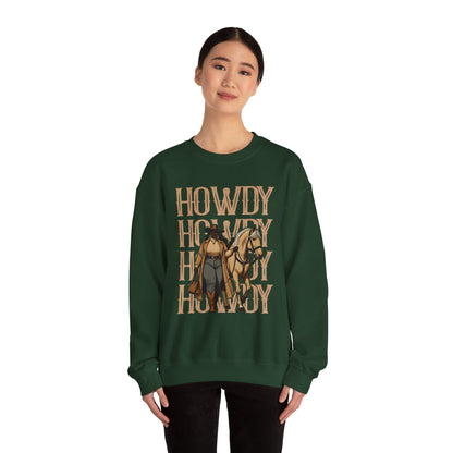 Howdy Black Cowgirl Sweatshirt – Country Western Rodeo Melanin Texas Pullover