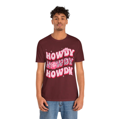 Howdy Pink Cowgirl Shirt – Leopard Disco Western Rodeo Country Girl Tee