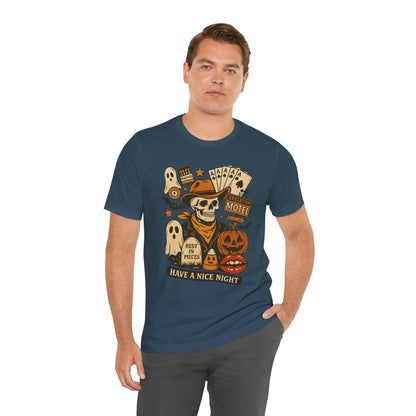 Have A Nice Night Shirt – Spooky Cowboy Skeleton Western Halloween Tee