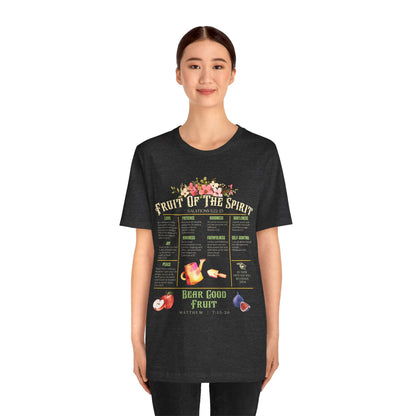 Fruit of the Spirit Shirt – Christian Galatians 5:22-23 Bible Verse Faith Tee