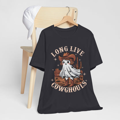 Long Live Cowghouls Shirt – Cute Western Ghost Cowgirl Halloween Tee