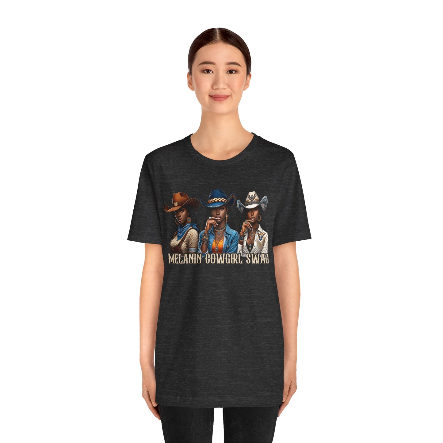 Melanin Cowgirl Swag Shirt – Black African American Western Tee