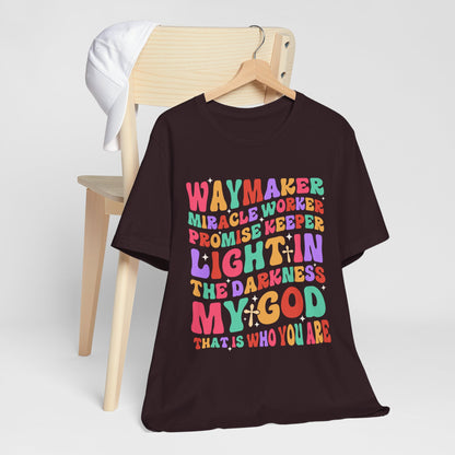 Waymaker Miracle Worker Shirt – Christian Worship My God Faith Tee