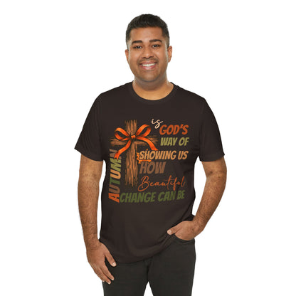 Autumn Is God’s Way Shirt – Coquette Bow Christian Cross Fall Thanksgiving Tee