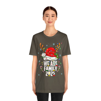 We Are Family 2025 Shirt – Afro Christmas Tree & Santa Matching Black Family Tee