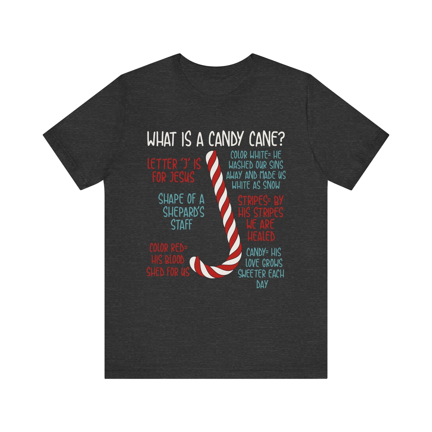 Candy Cane Christmas Christian Shirt – Believe Faith God Holiday Tee