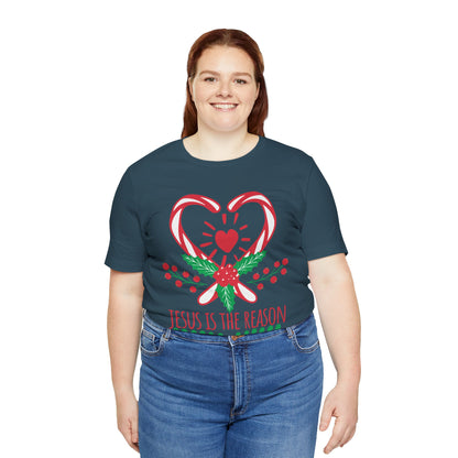 Candy Cane Jesus Shirt – Christian Christmas Pajama Tee, Cute Holiday Faith Top