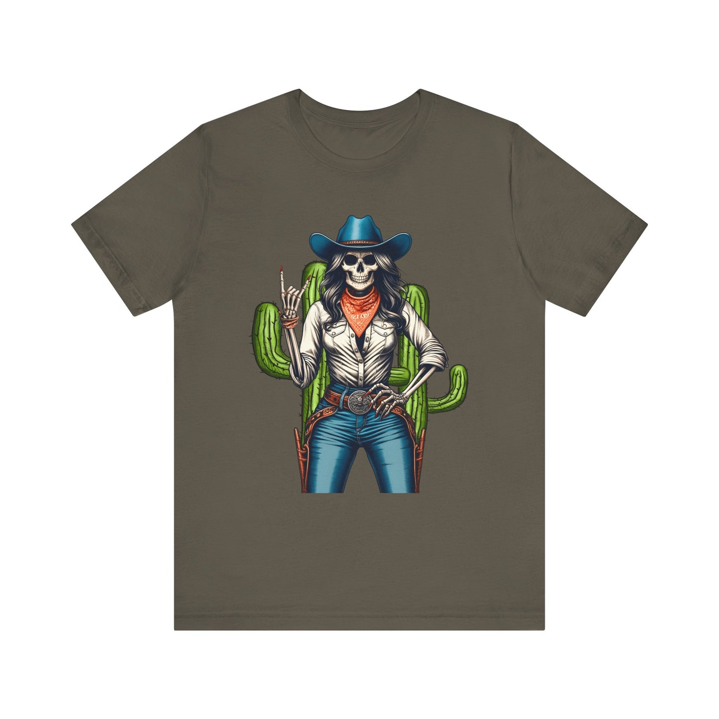 Howdy Skull Cowgirl Shirt – Skeleton Rock Hand Western Rodeo Texas Tee