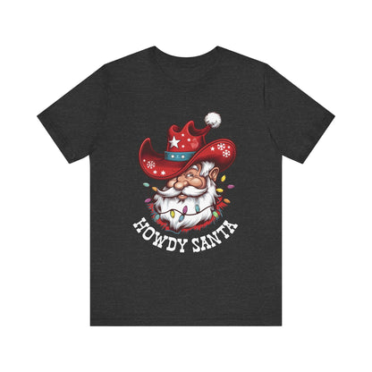 Howdy Santa Shirt – Funny Cowboy Western Christmas Holiday Costume Tee