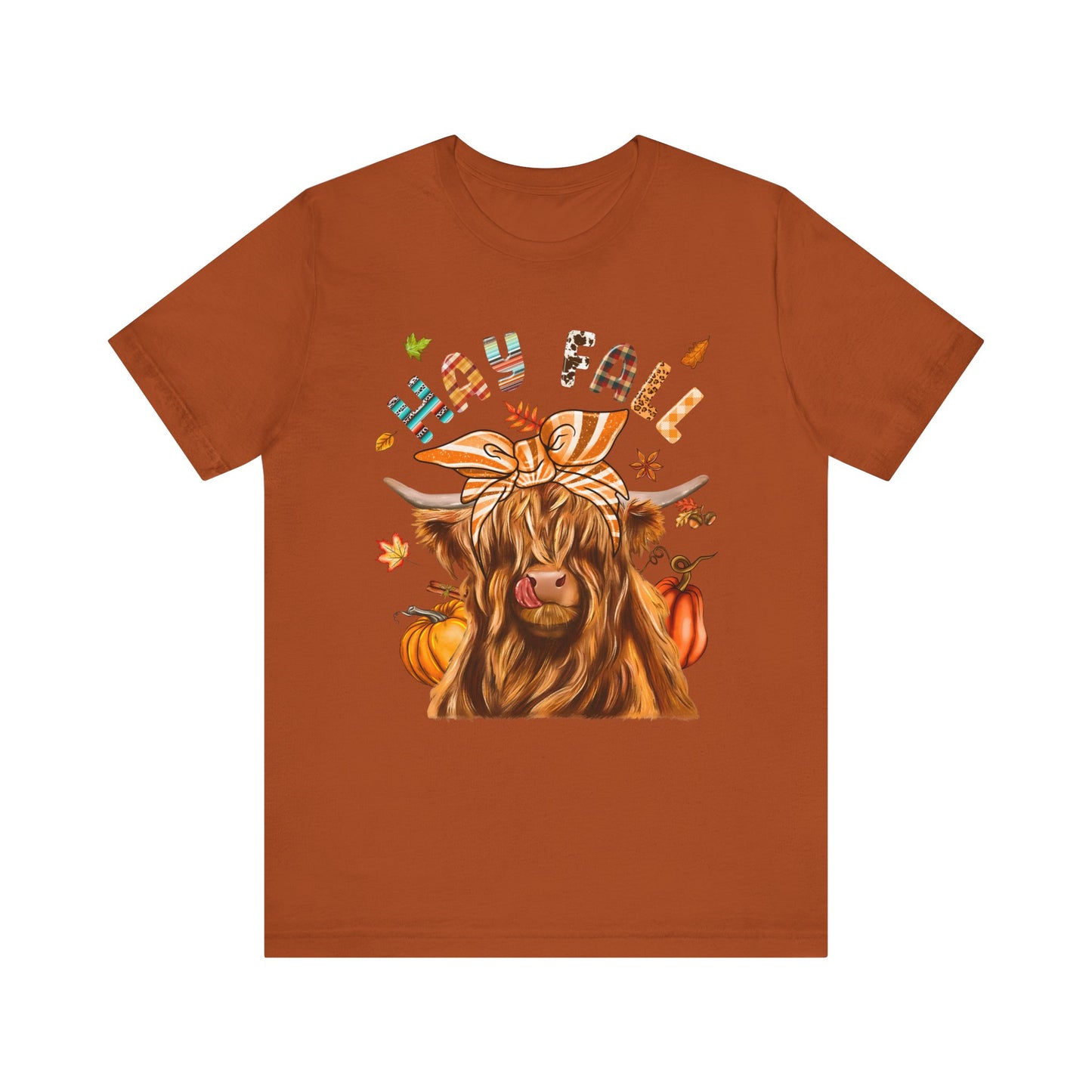 Hay Fall Highland Cow Shirt – Thankful Heifer Cute Farm Girl Thanksgiving Tee