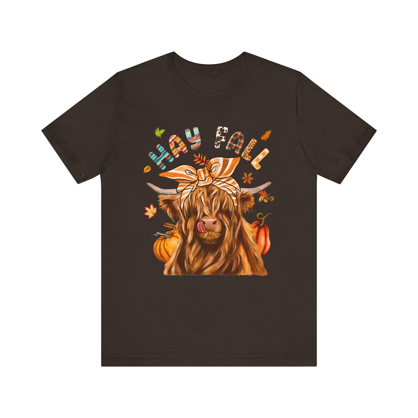 Hay Fall Highland Cow Shirt – Thankful Heifer Cute Farm Girl Thanksgiving Tee
