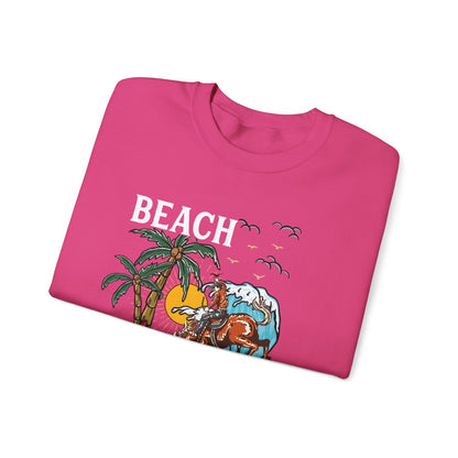 Beach Cowboy Sweatshirt – Tropical Palm Tree Western Rodeo Texas Pullover