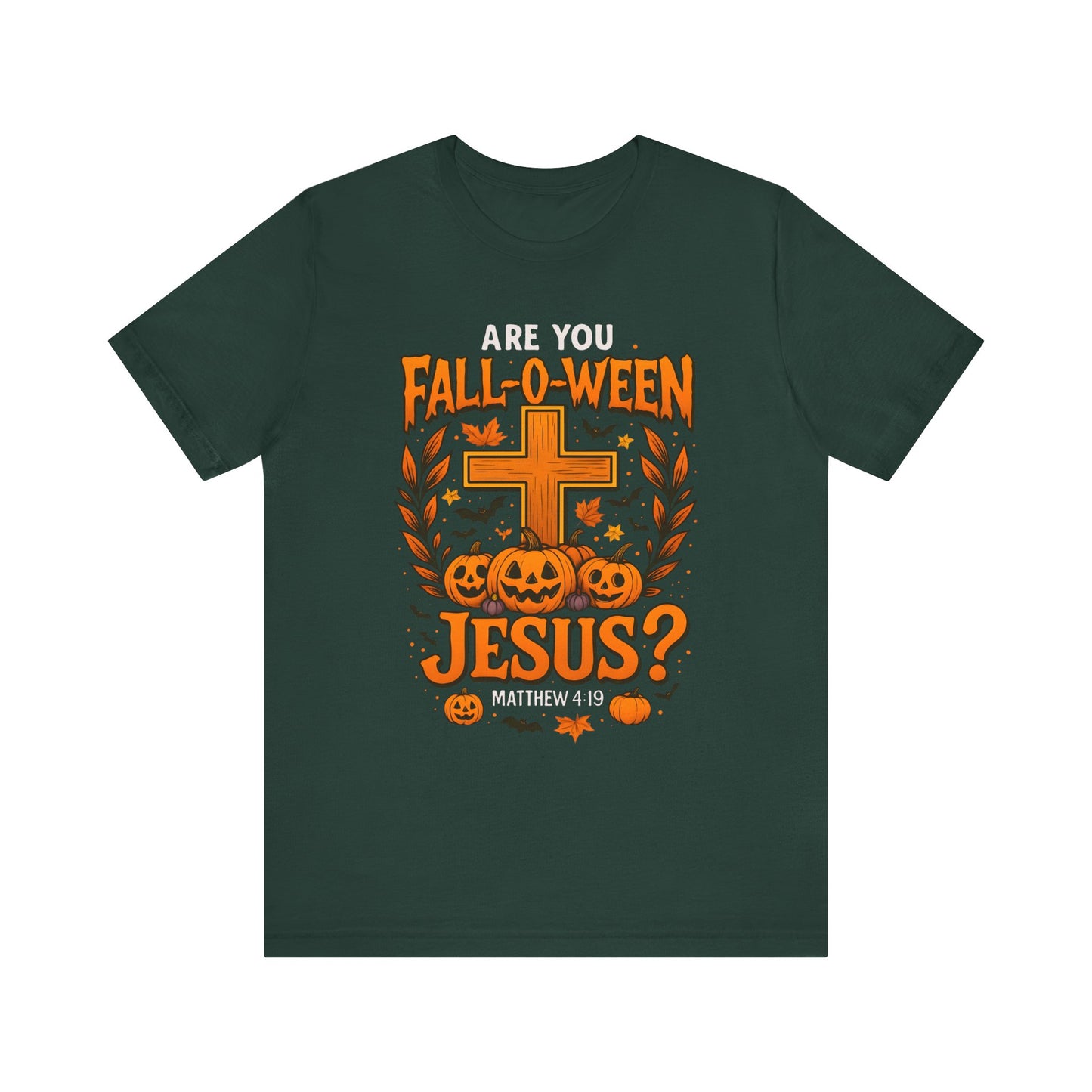 Are You Fall O Ween Shirt – Jesus Christian Pumpkin Cross Halloween Tee
