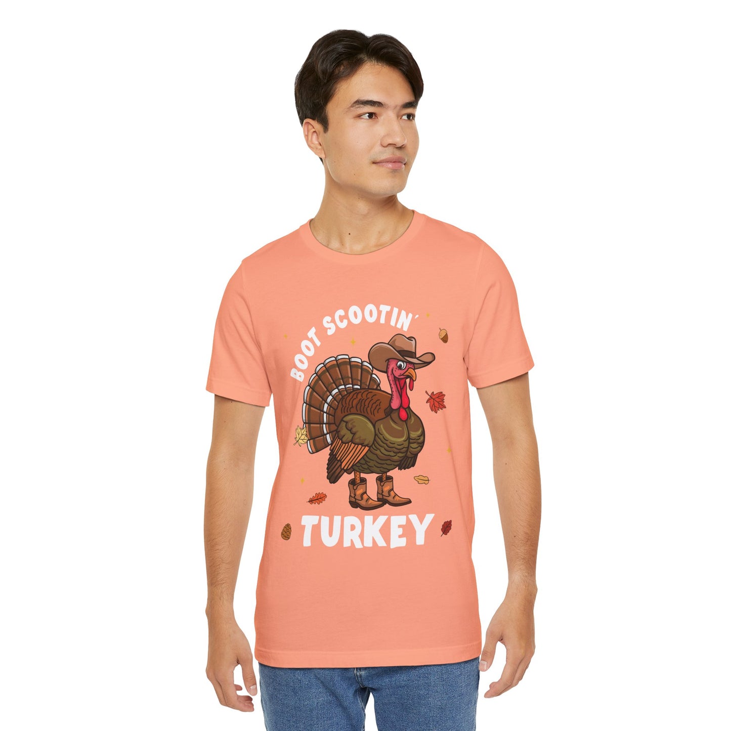 Thanksgiving Cowboy Turkey Shirt – Boot Scootin’ Western Rodeo Tee