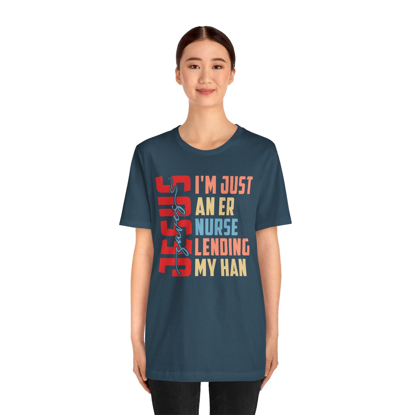 Jesus Saves ER Nurse Shirt – Retro Christian Emergency Room Faith Nurse Tee