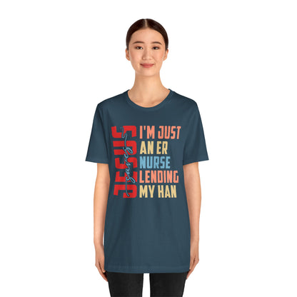 Jesus Saves ER Nurse Shirt – Retro Christian Emergency Room Faith Nurse Tee