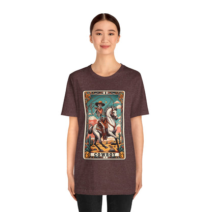 Cowboy Skeleton Tarot Card Shirt – Western Howdy Texas Rodeo Tee