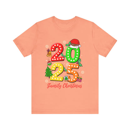 2025 Family Christmas Shirt – Cute Matching Holiday Lights Group Tee