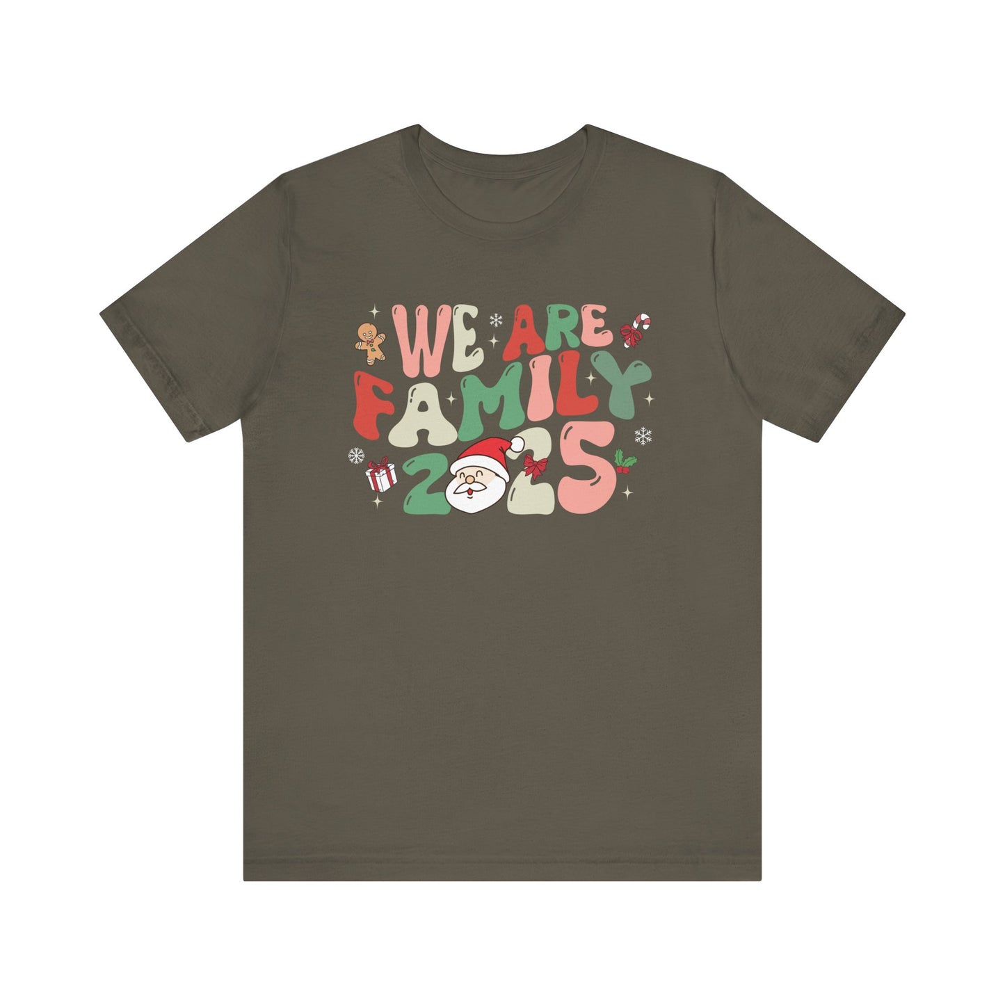 We Are Family 2025 Shirt – Santa & Christmas Tree Matching Family Holiday Tee